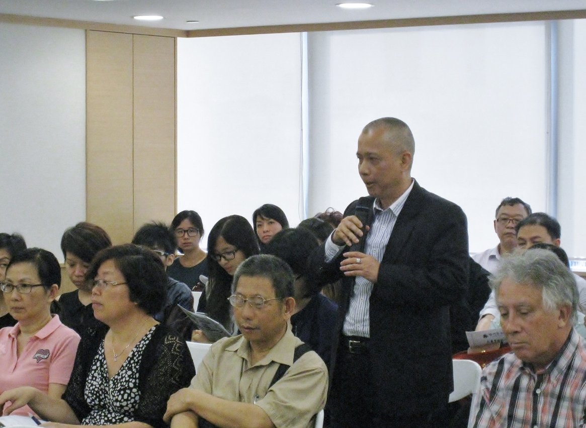 民眾建澳聯盟理事長陳德勝發言