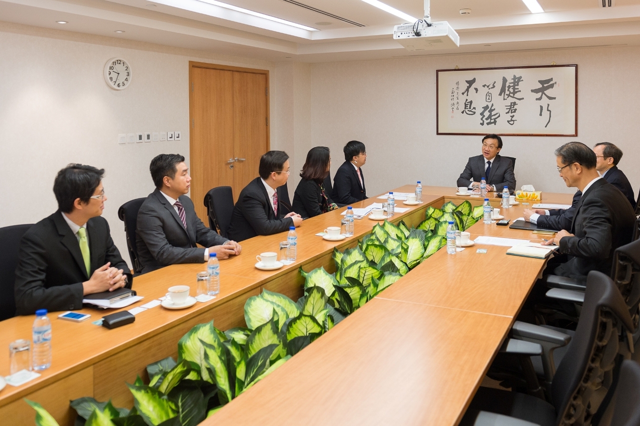 社會文化司司長譚俊榮會見澳門青年聯合會一行