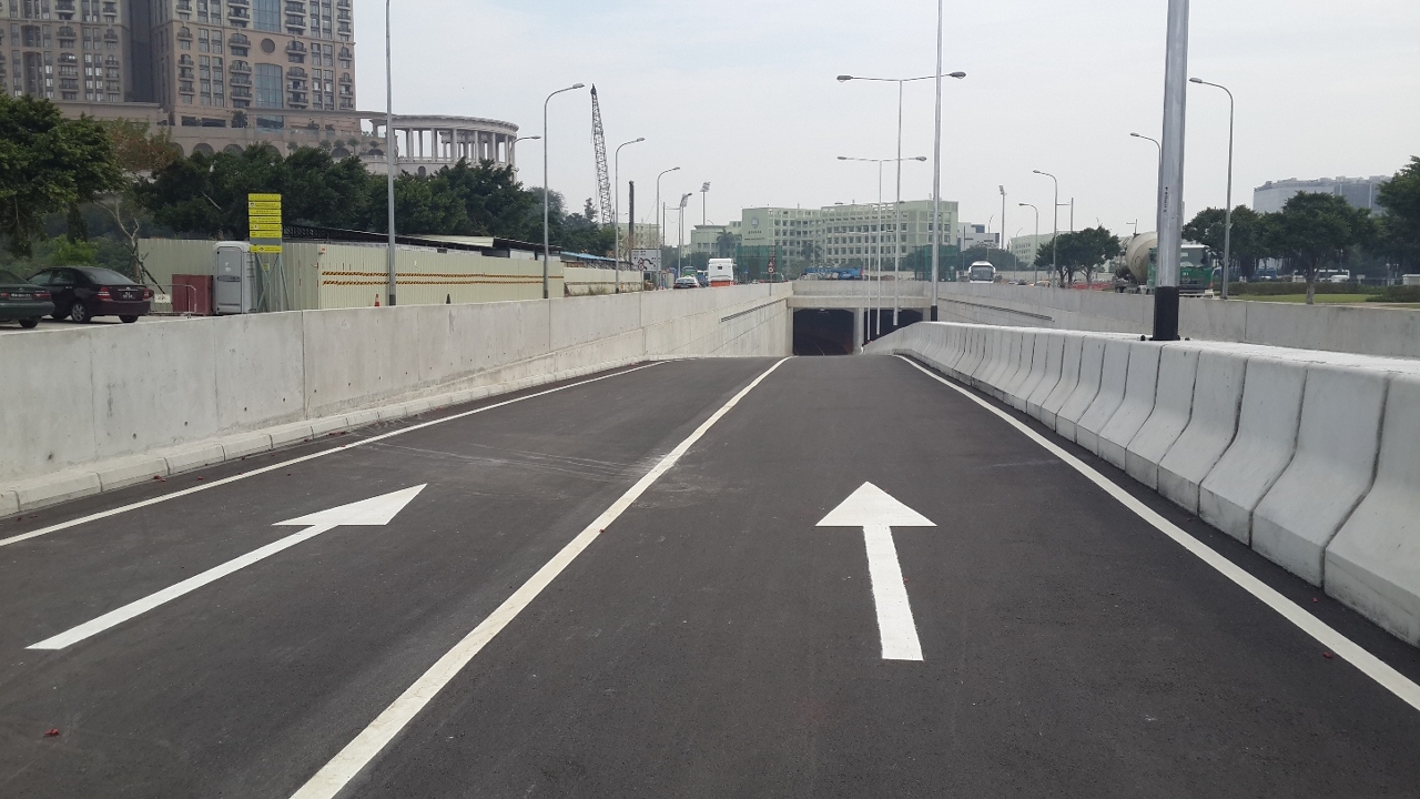 路氹連貫公路圓形地下層行車道開通有助分流該處交通