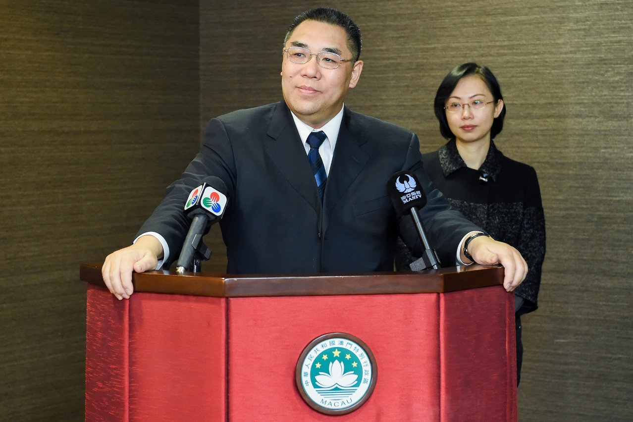 正在北京的行政長官崔世安向澳門傳媒總結述職情況