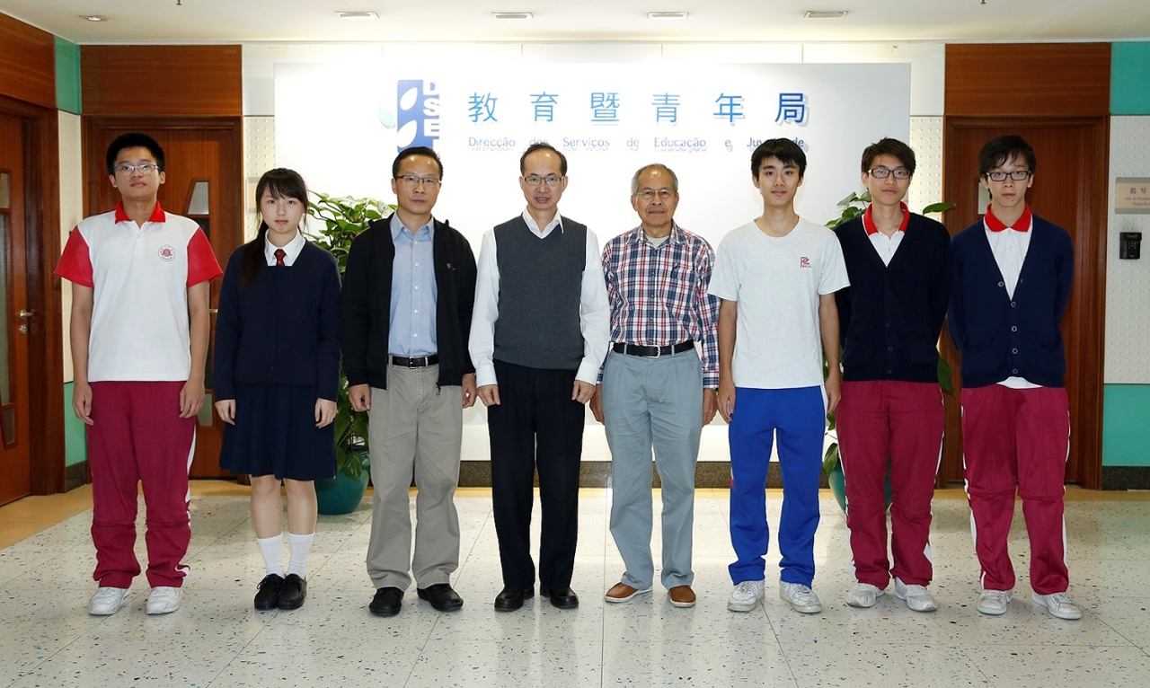 澳門學生代表隊出賽“第28屆中國化學奧林匹克(決賽)暨冬令營”