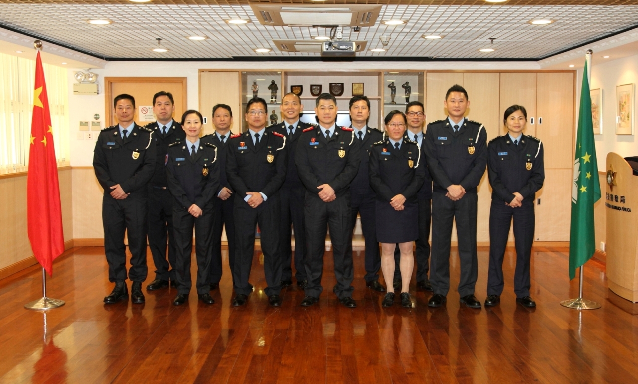 新晉副警務總長與本局領導層合照