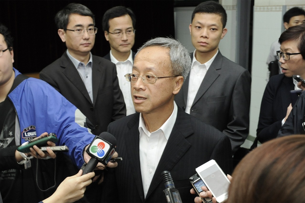運輸工務司司長劉仕堯接受傳媒訪問
