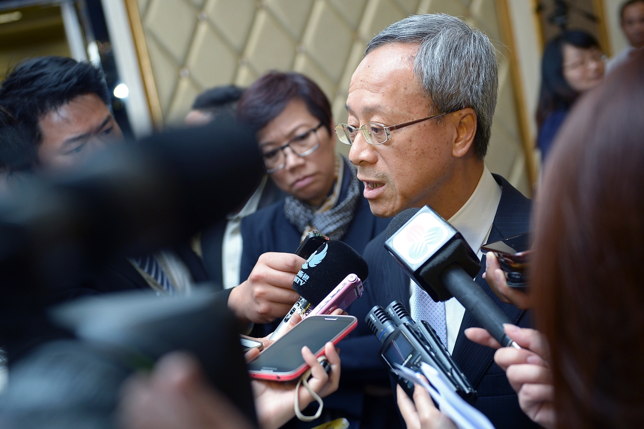 運輸工務司司長劉仕堯接受傳媒訪問