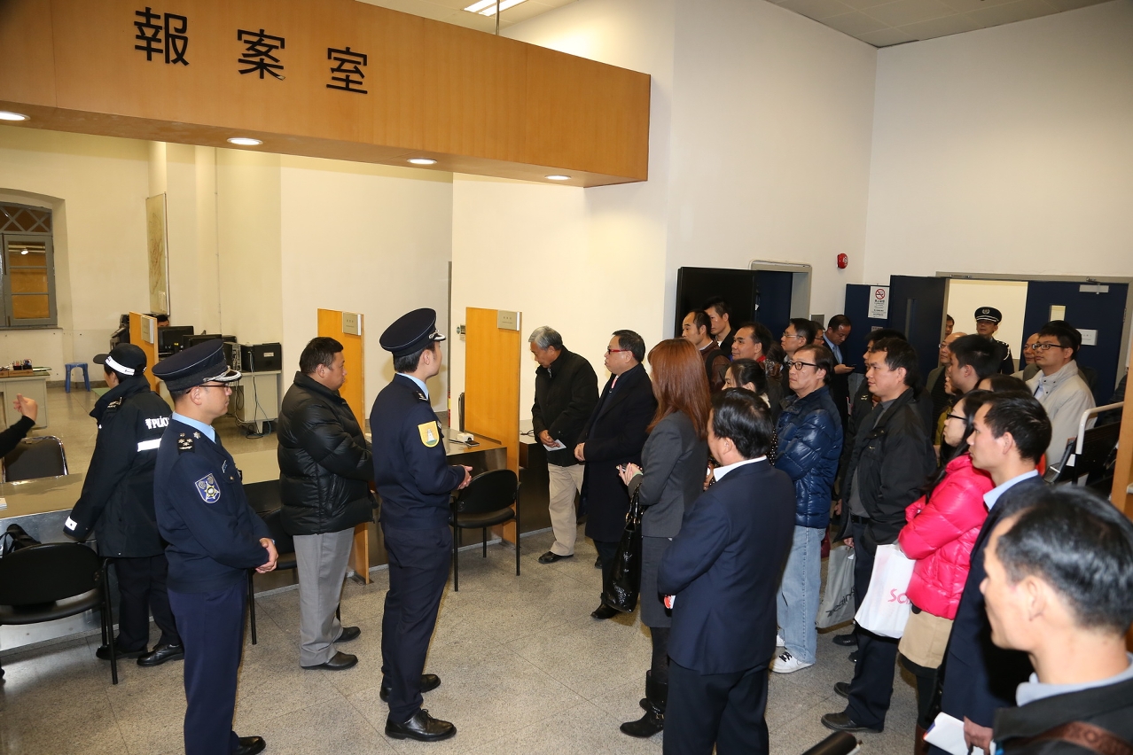 工作坊安排參觀報案室情況