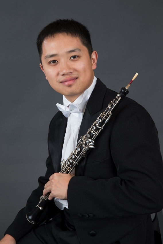 O Chefe de Naipe de oboés da Orquestra de Macau, Kai Sai