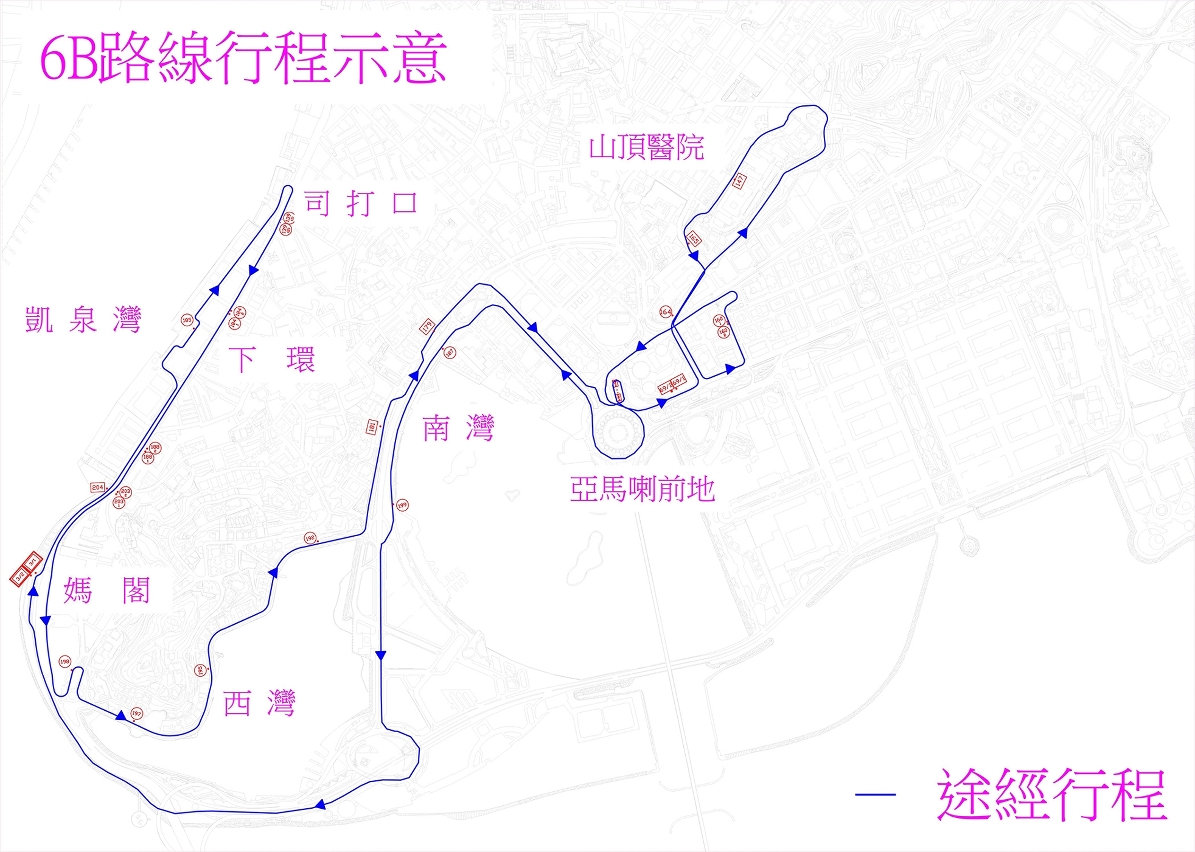6B行程示意圖