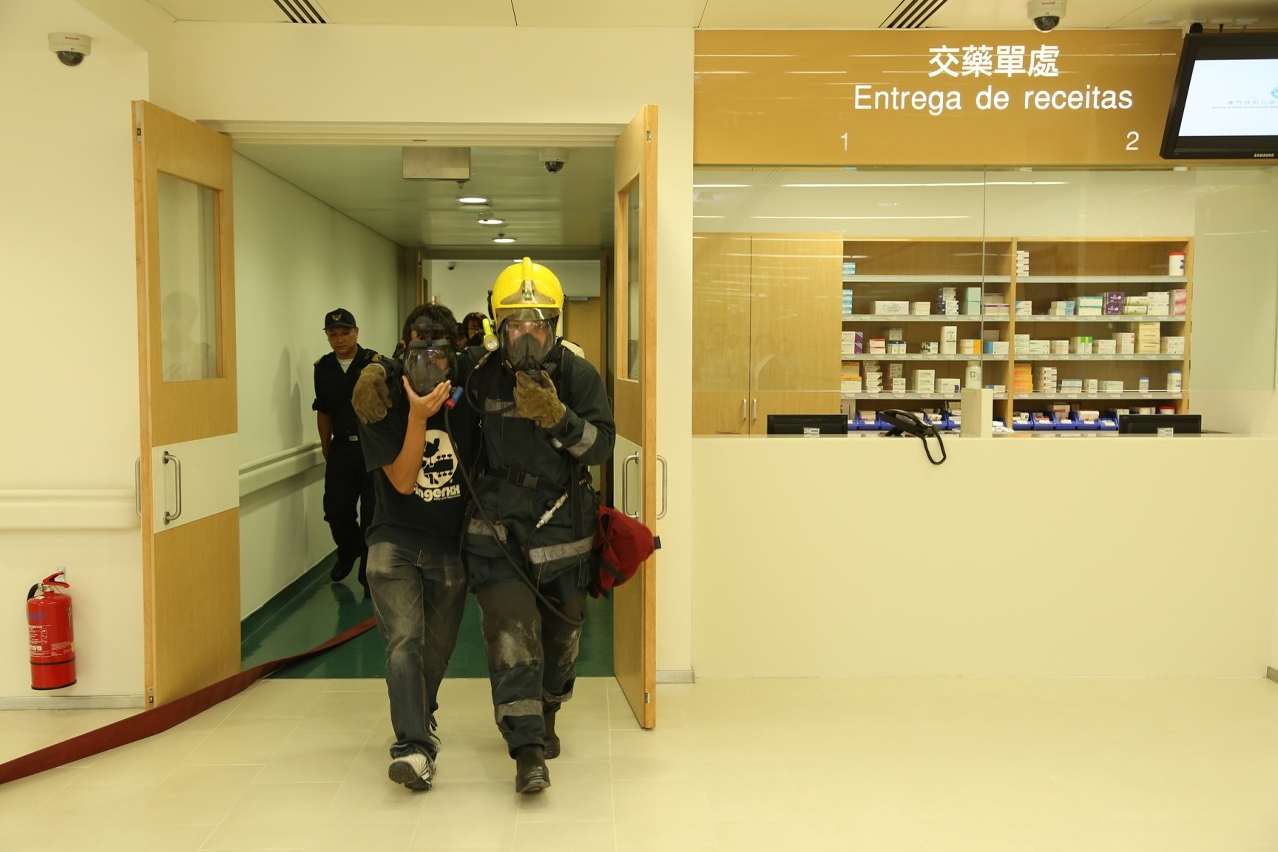 仁伯爵綜合醫院急診大樓防火演習