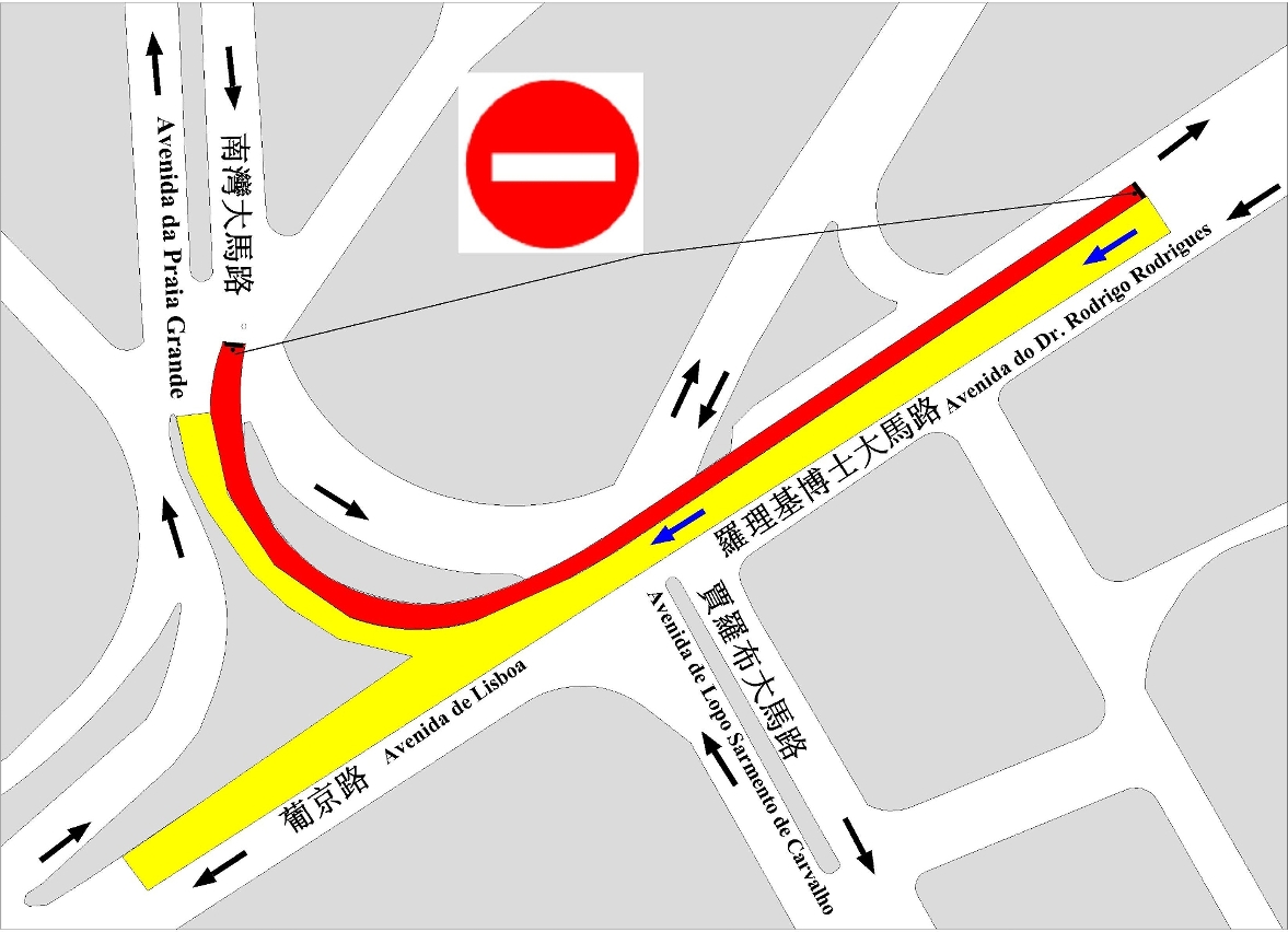 加思欄行車天橋臨時交通安排