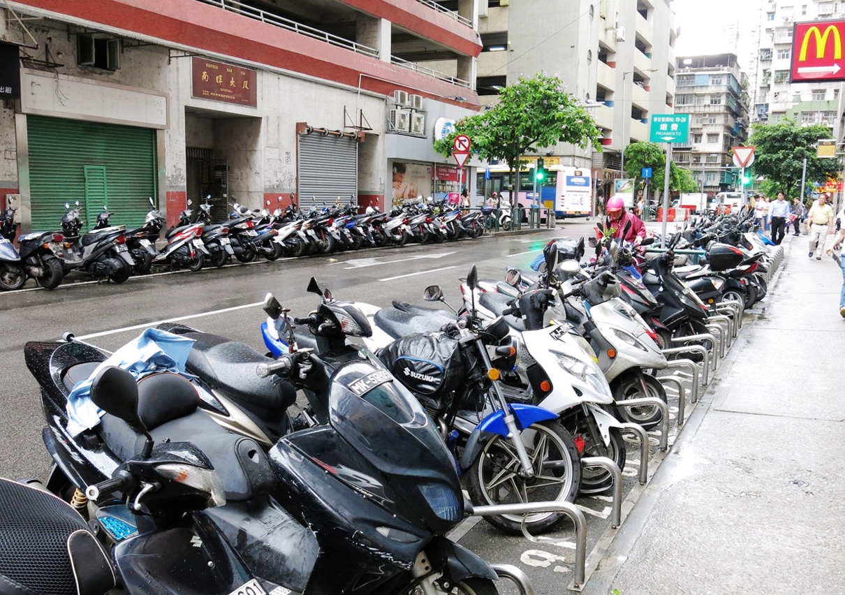永定街南暉大廈前電單車咪錶周三開展改善工程