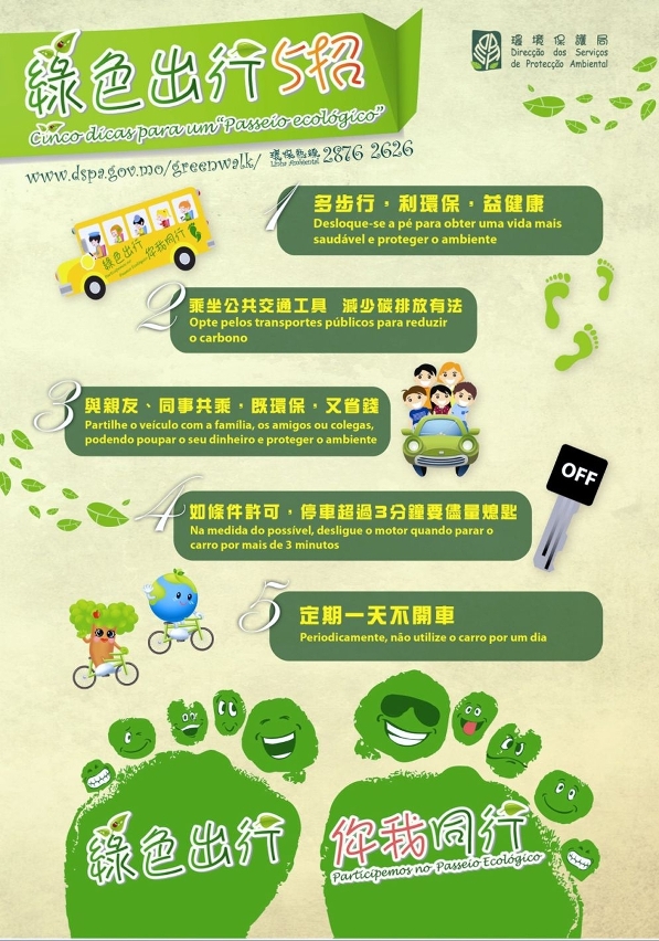 “綠色出行五招”