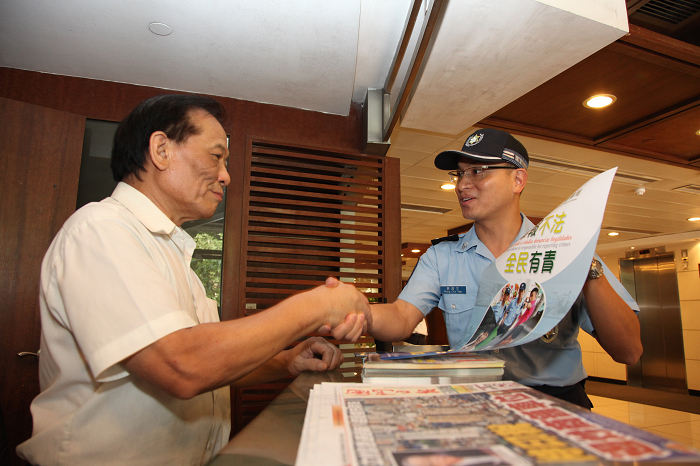 治安警接觸管理員籲警民合作