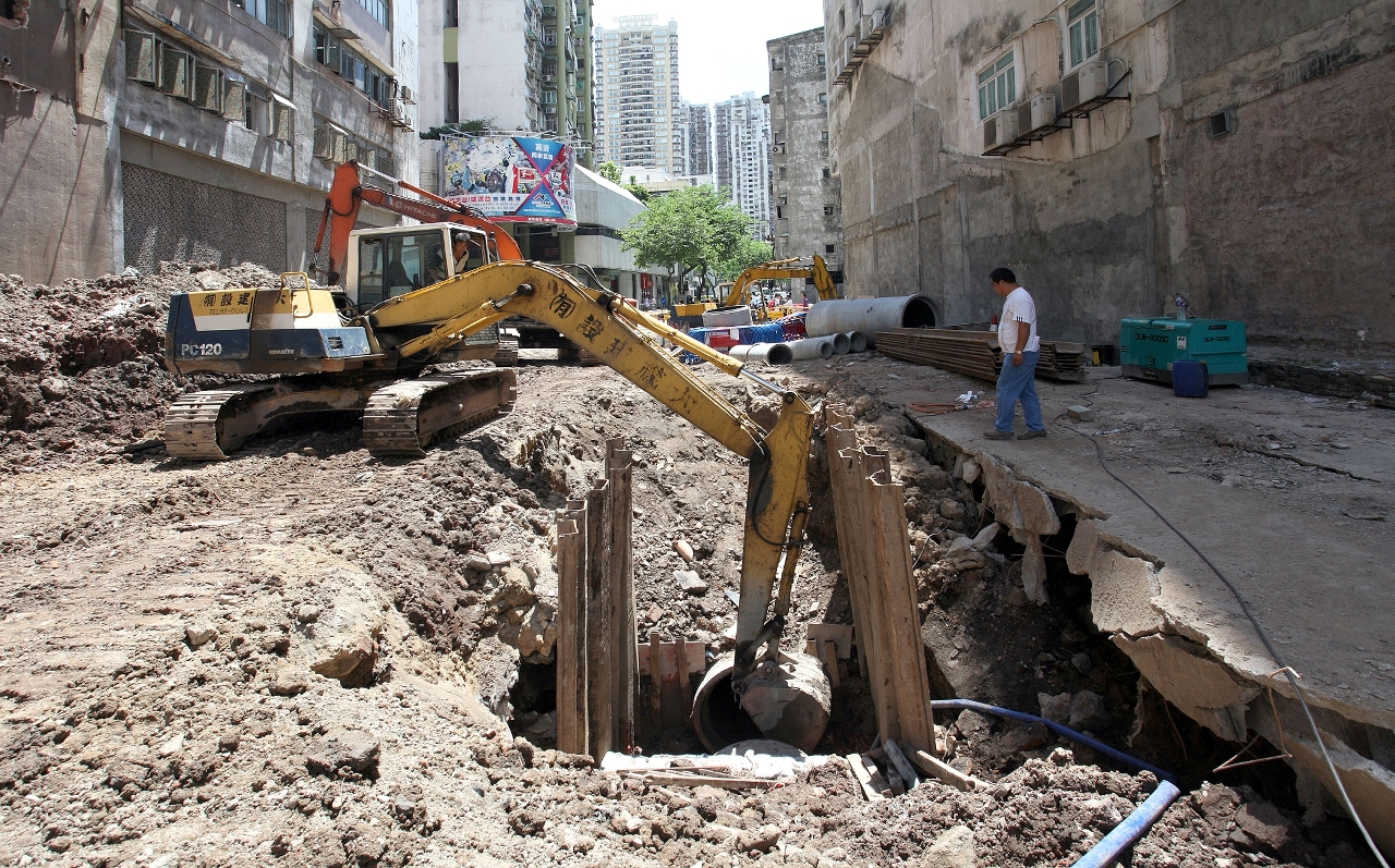 正加緊鋪設地下基建設施