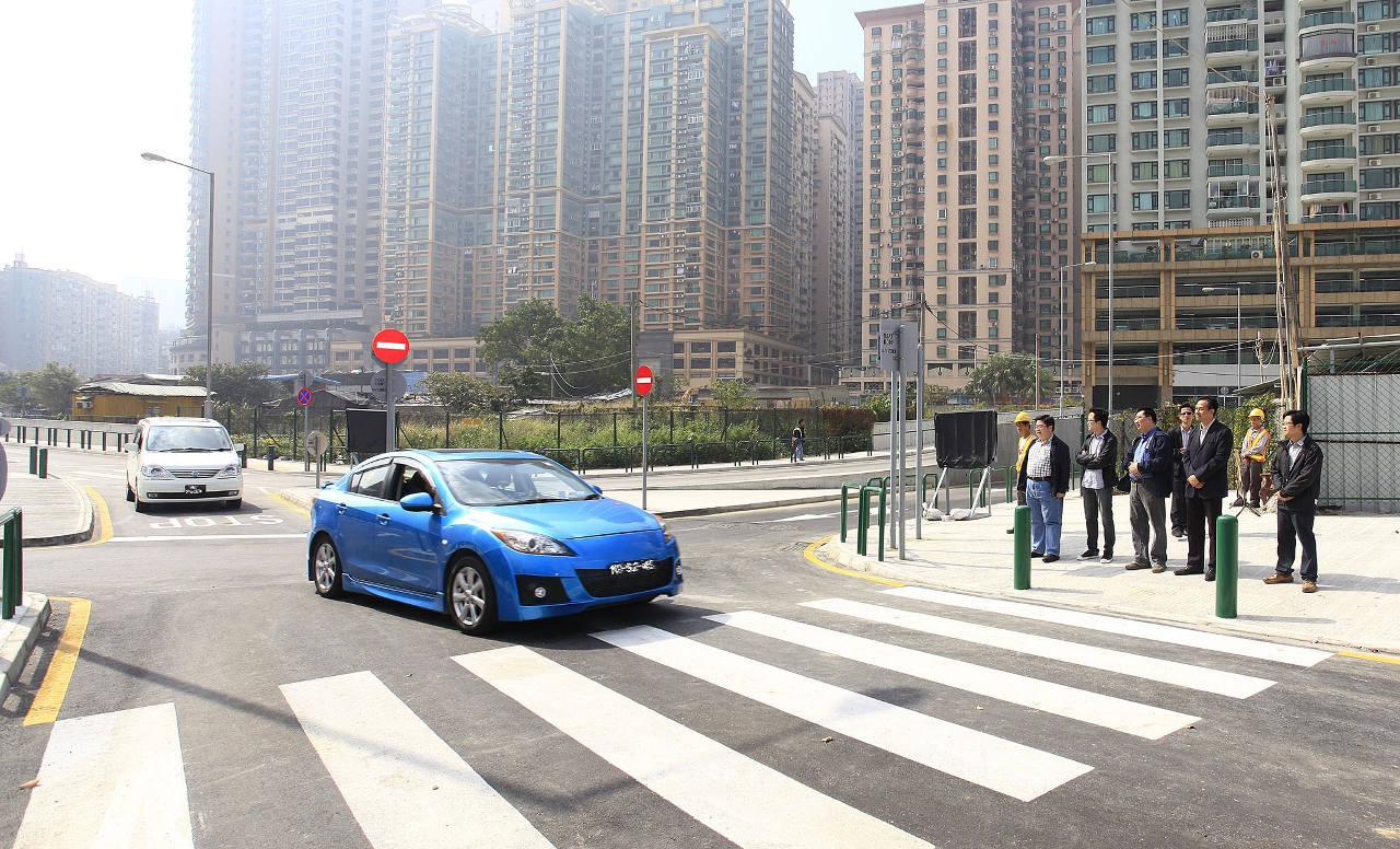 湖畔大廈周邊路網通車