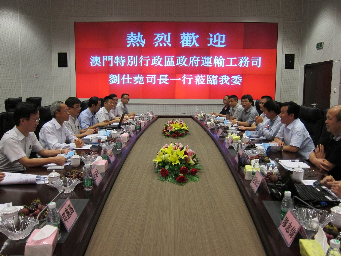 向珠江水委介紹澳門節水情況