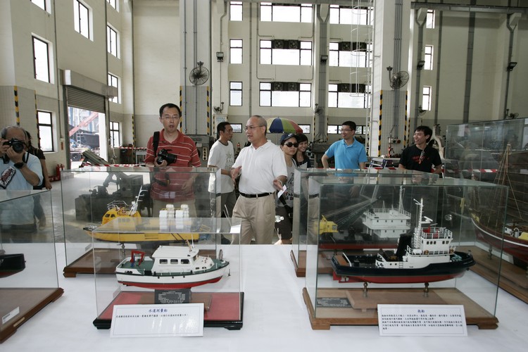船廠展出船隻模型