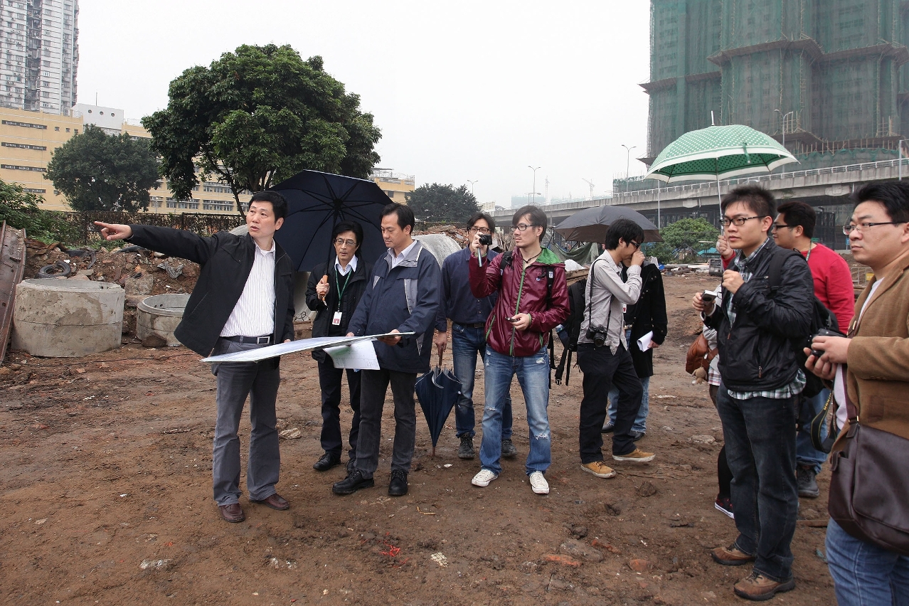 土地工務運輸局向傳媒介紹工程進度