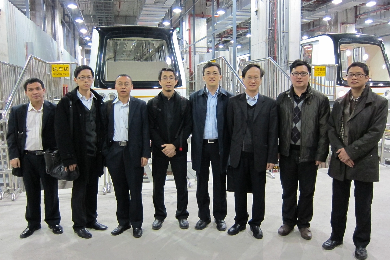 運建辦人員參觀廣州APM線車輛維修中心