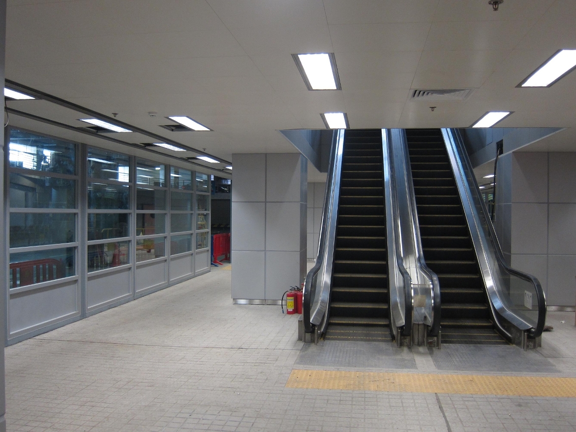 關閘地下公共客運總站空調候車區首區工程基本完成