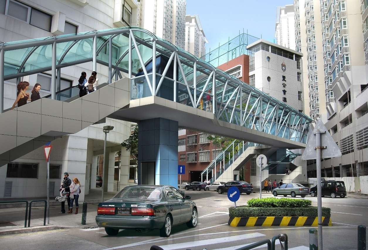 馬揸度博士大馬路行人天橋效果圖