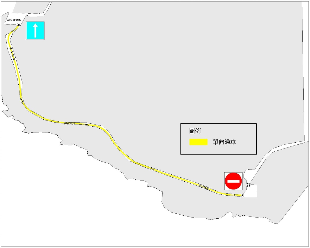 鄉村馬路交通改動示意圖