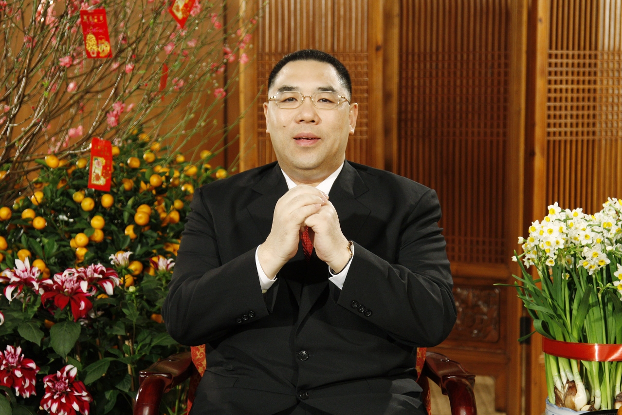 行政長官崔世安恭祝全澳市民虎年虎虎生威，身體健康，心想事成，萬事勝意。