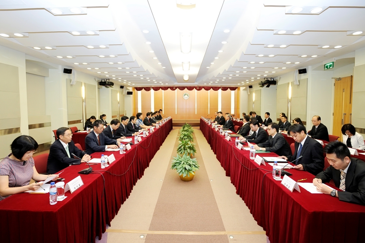 珠澳兩地在會議坦誠交換各項工作對接的訊息