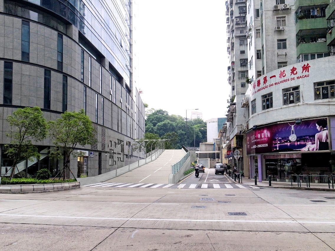 Planta de antevisão da ligação viária entre a Estrada da Bela Vista e a Avenida de Venceslau de Morais