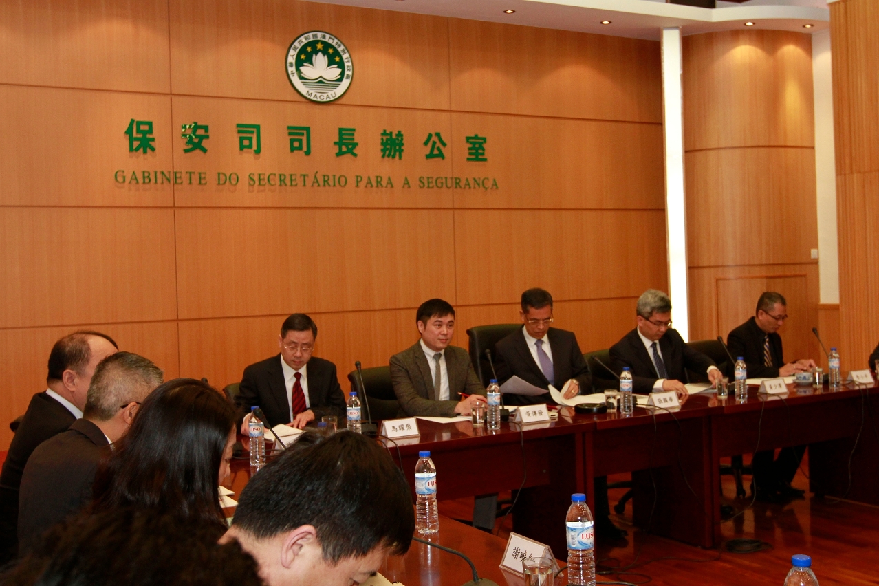O 17.º Encontro de Trabalhos sobre a Cooperação entre os Orgãos de Segurança Pública do Interior e as Autoridades Policiais de Macau teve lugar em Macau - 2