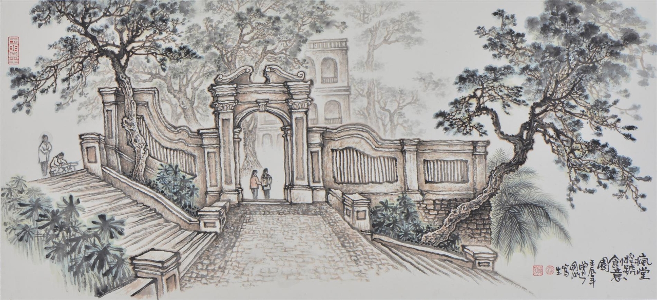 A Exposição de Pintura de Chang Kuok Meng integrada no Projecto de Promoção de Artistas de Macau