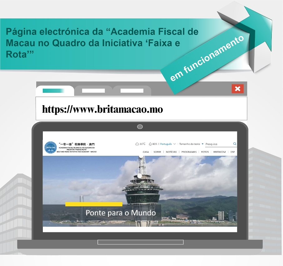 Página electrónica da “Academia Fiscal de Macau no Quadro da Iniciativa ‘Faixa e Rota’” em funcionamento