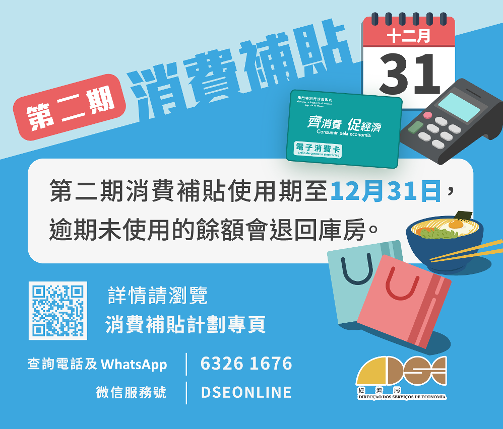 第二期消費補貼12月底結束