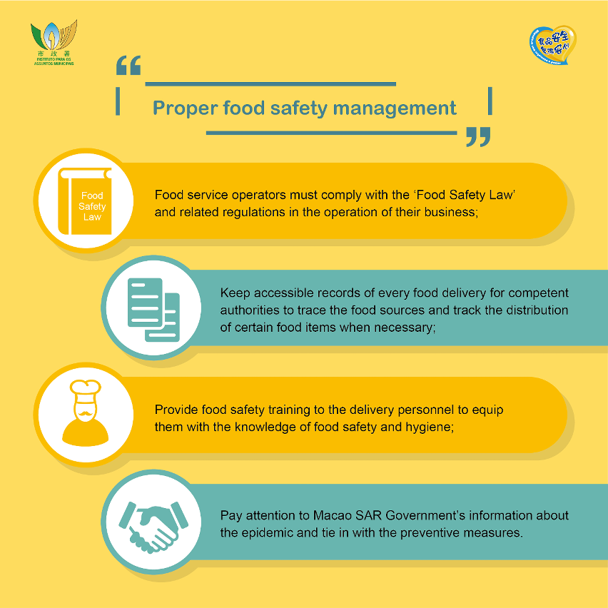 food safety precautions for food delivery service