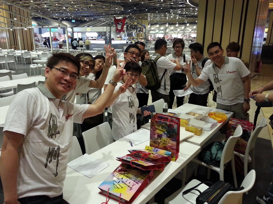 Singapore trade delegates joined “Macau Amazing Race”