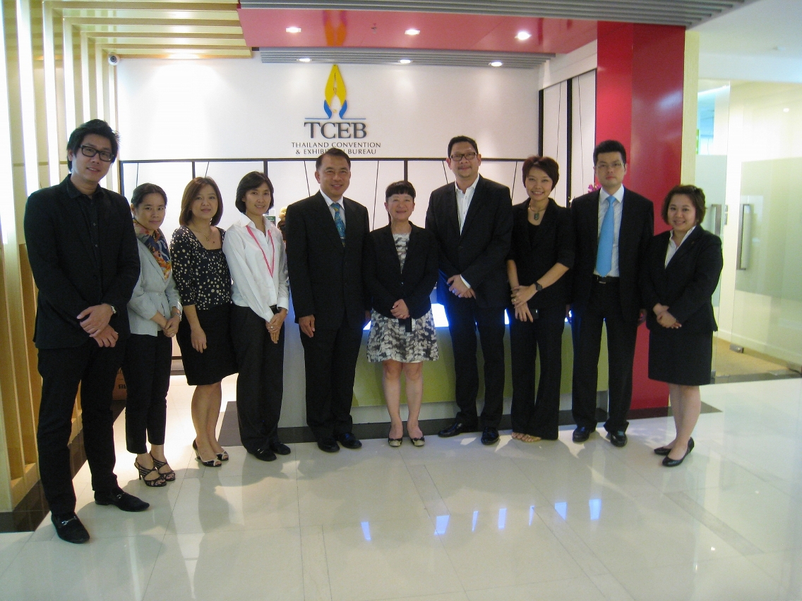 Courtesy visit of IPIM´s Executive Director, Mrs. Irene V. K. Lau, to the President of the Thailand Convention & Exhibition Bureau, Mr.  Nopparat Maythaveekulchai