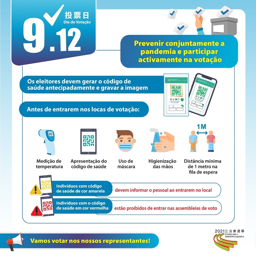 Prevenir conjuntamente a pandemia e participar activamente na votação