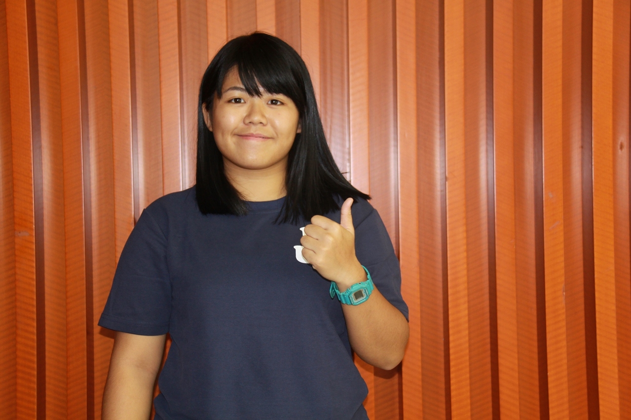 New student Kary Lei looks forward to the colourful campus life