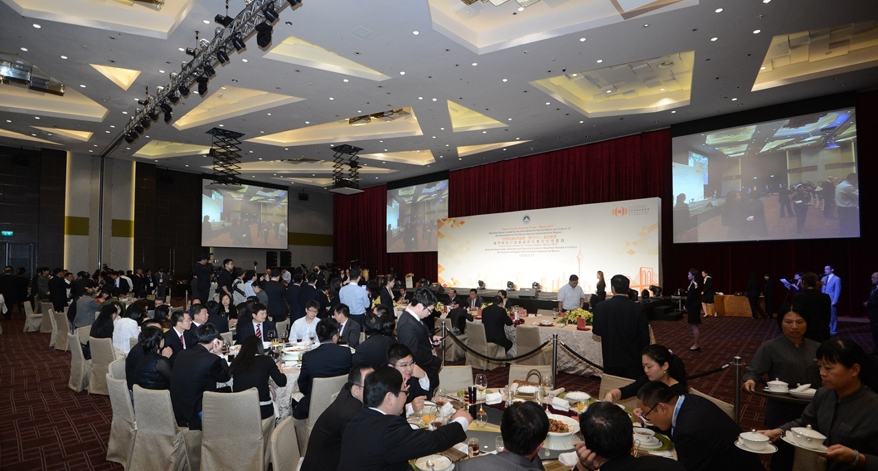 Macau SAR Government hosts Welcome Dinner for participants at Global Tourism Economy Forum • Macau 2013
