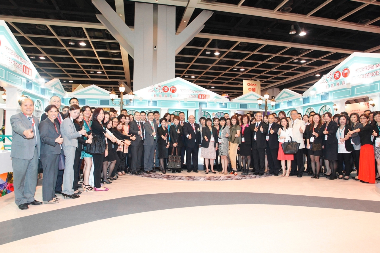 MGTO Director and trade partners at the MGTO booth in ITE