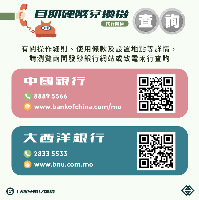 發鈔銀行設自助硬幣兌換機投入服務