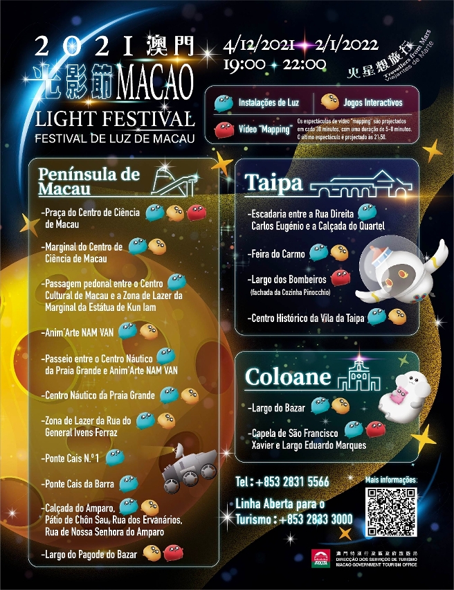 “Festival de Luz de Macau 2021 - Viajantes de Marte”