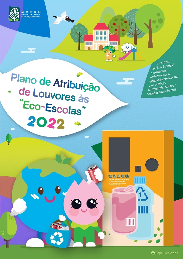 está aberta a inscrição para o plano de atribuição de louvores às “eco-escolas” 2022