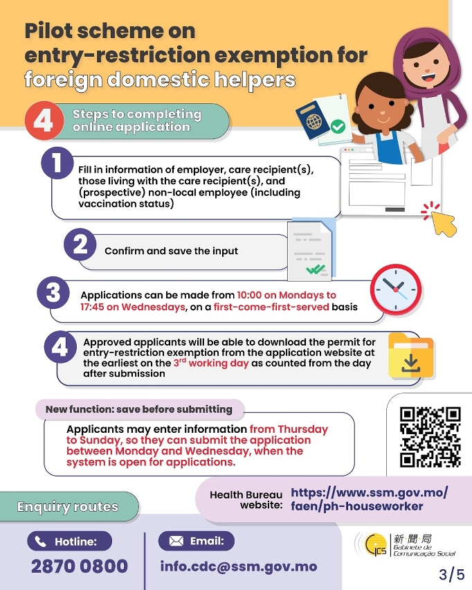 [infographic]Pilot scheme on entry-restriction exemption for foreign domestic helpers (4th phase)