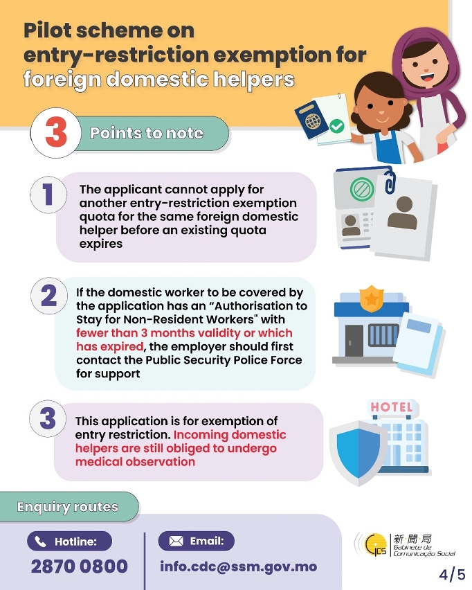 [infographic]Pilot scheme on entry-restriction exemption for foreign domestic helpers (4th phase)