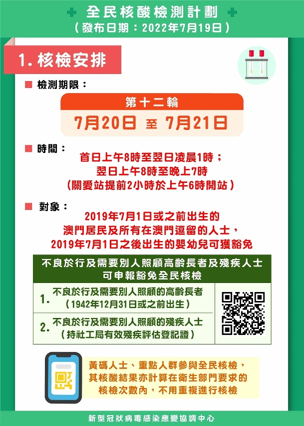 第十二輪全民核檢_檢測安排