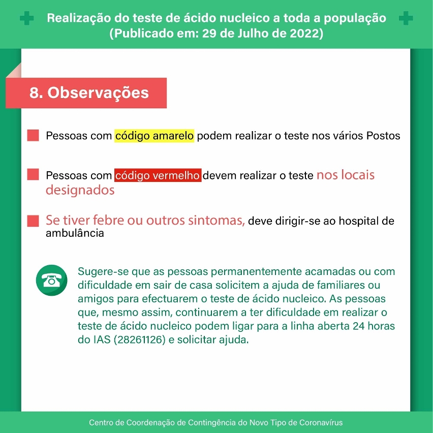 Realização da 14.ª ronda do teste massivoo08