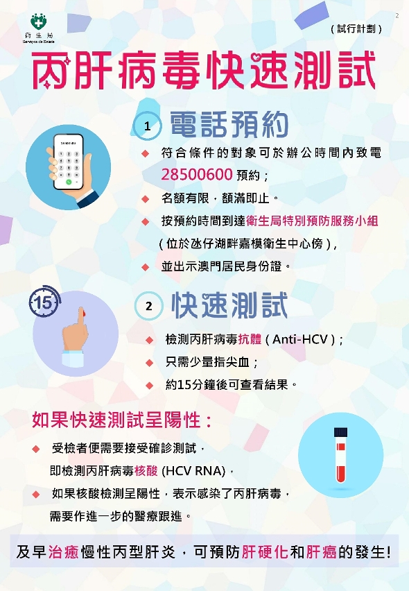 丙肝病毒快速測試的預約