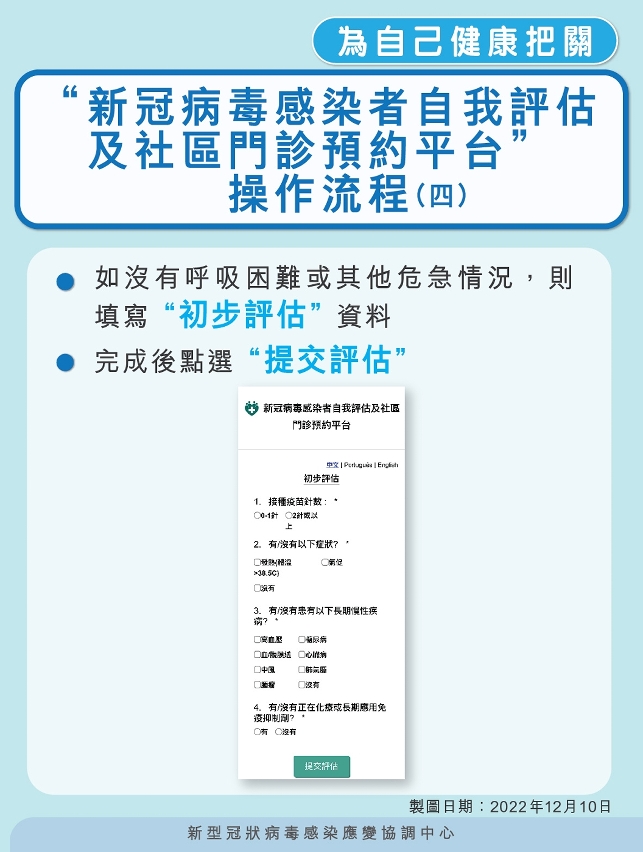 “新冠病毒感染者自我評估及社區門診預約平台”操作流程_04