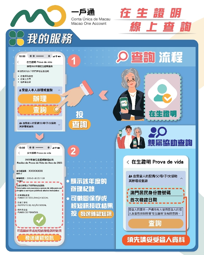 【我的服務】在生證明 線上查詢