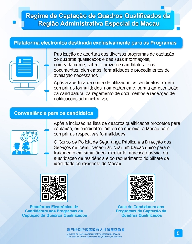 Infografia: Abertas as candidaturas a três tipos de programas de captação de quadros qualificados a partir de 4 de Agosto de 2023